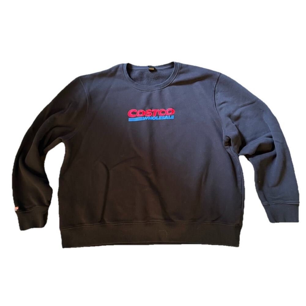 Costco Wholesale Black Crewneck Sweatshirt Kirkland Size Mens XXL Womens XXXL